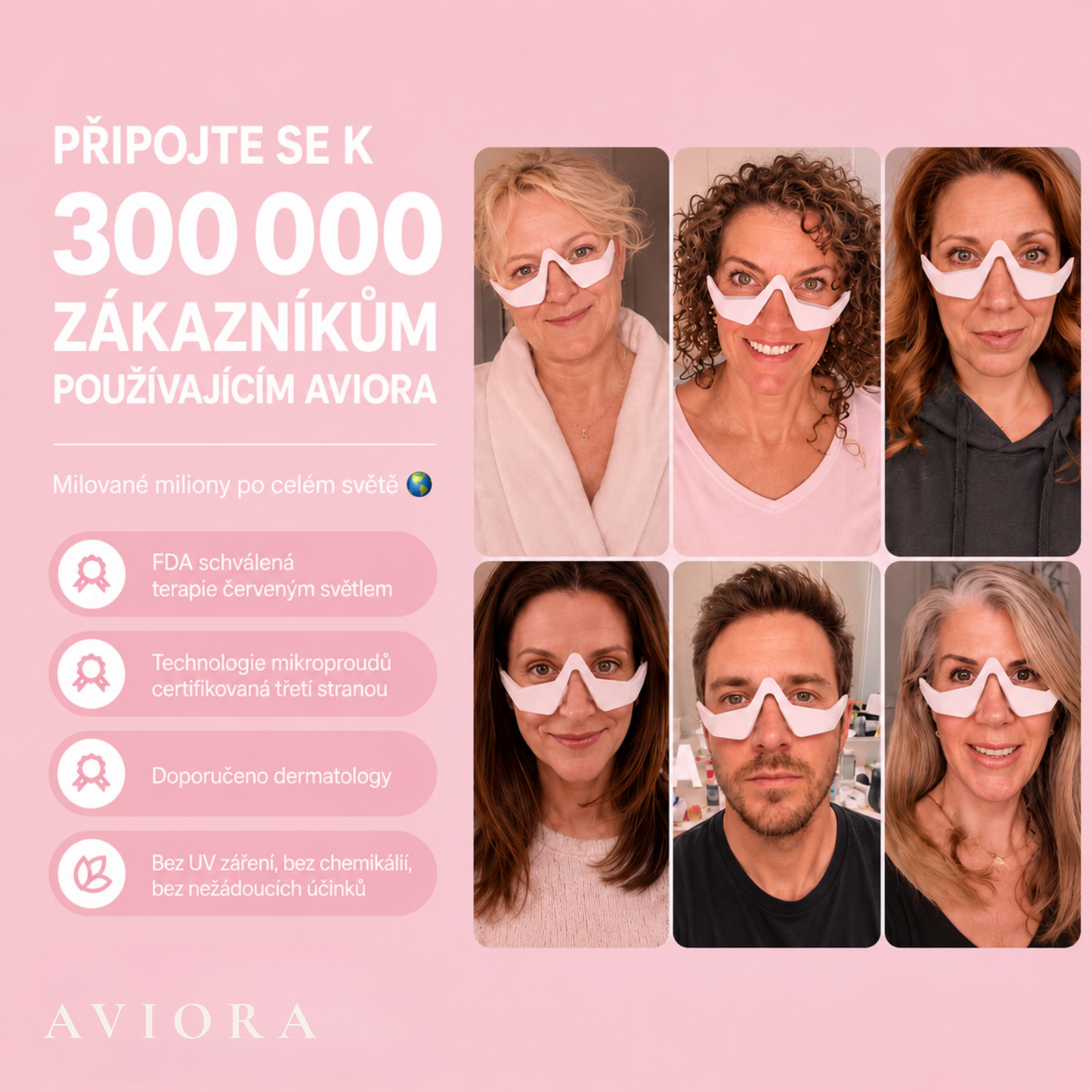 AVIORA: Terapie červeným světlem a mikroproudem